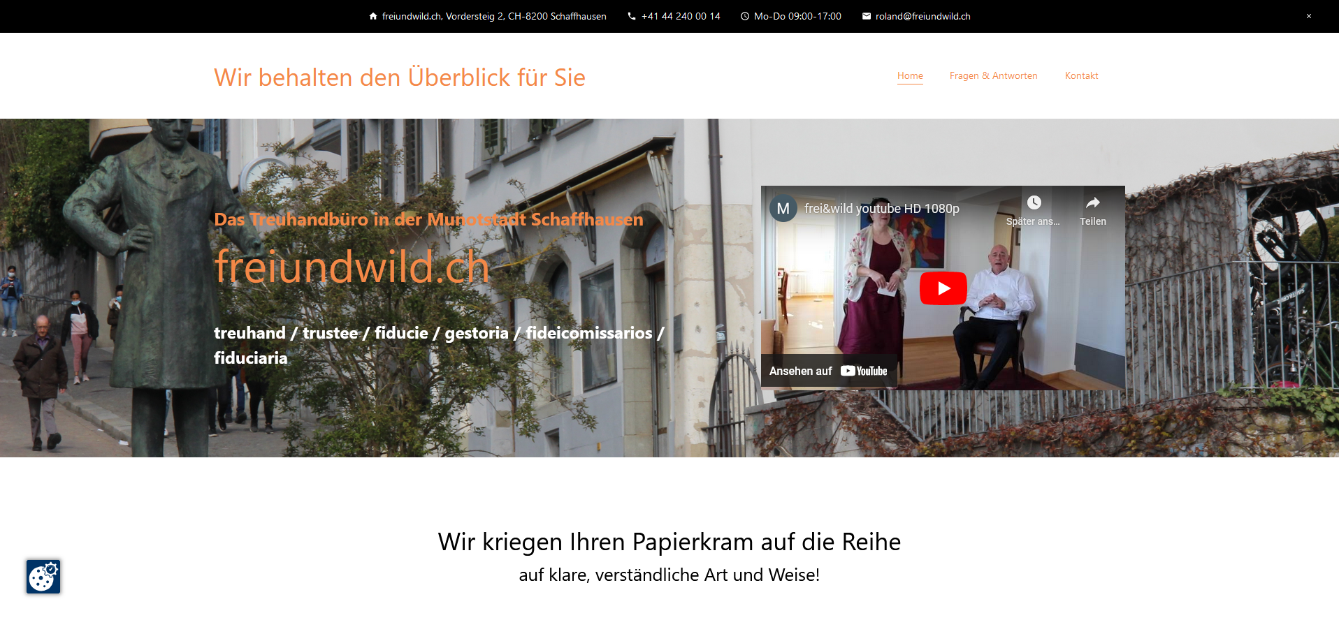 Website Frei und Wild 2021